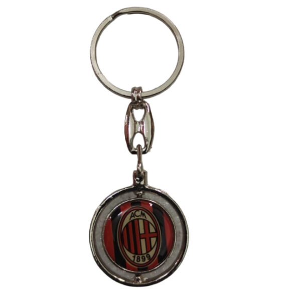 Metal Keychain AC Milan Football Club Style 2