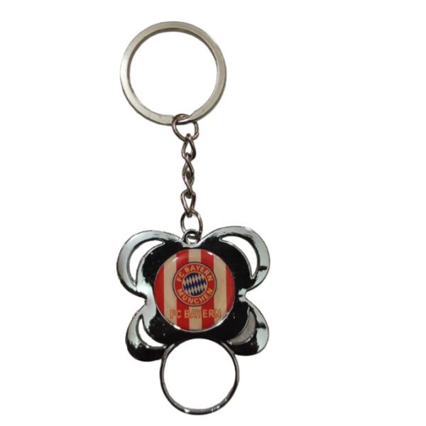 Metal Keychain FC Barcelona Football Club Style 2