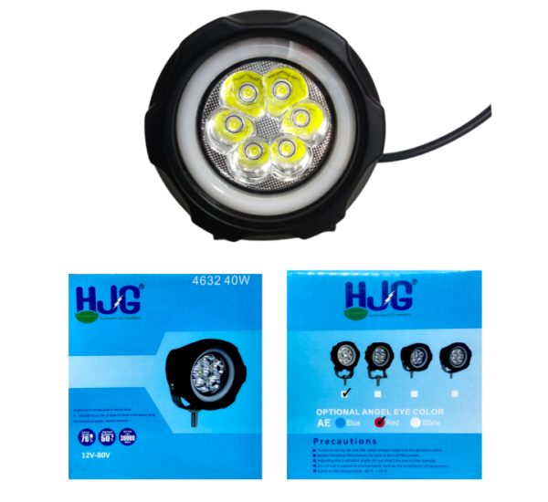 HJG Fog Light 6 LED with Red DRL Round - Image 6