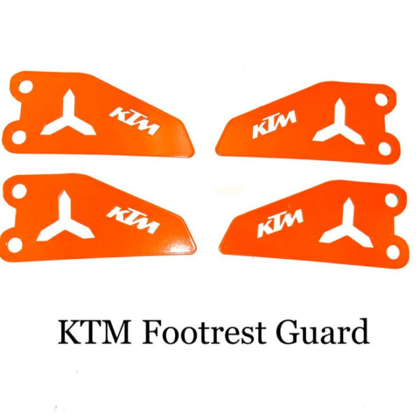 KTM Duke Footrest Side Cover (Set of 4) (Orange)