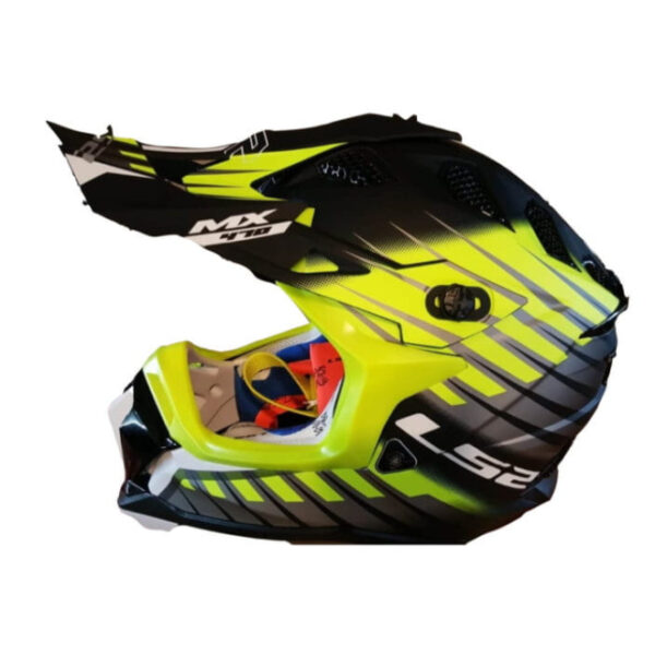 LS2 MX470 Subverter Novo Black Grey Yellow Matt Helmet
