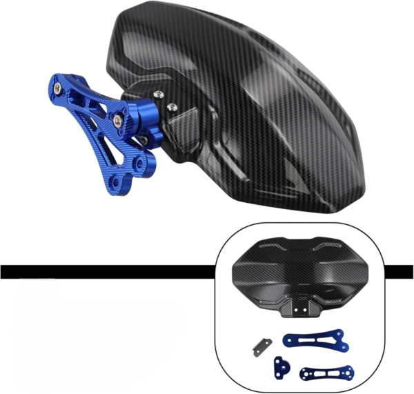 Universal Tyre Hugger Carbon Fiber - Blue - Image 2