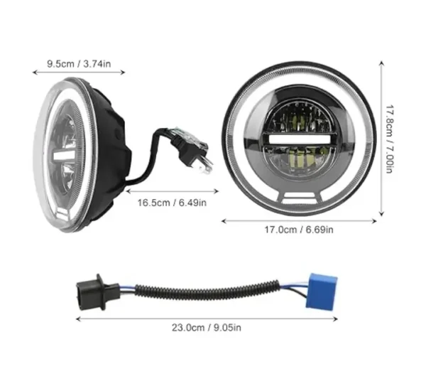 HJG Headlight Assembly Minus Sign with DRL Style 2 - Image 5