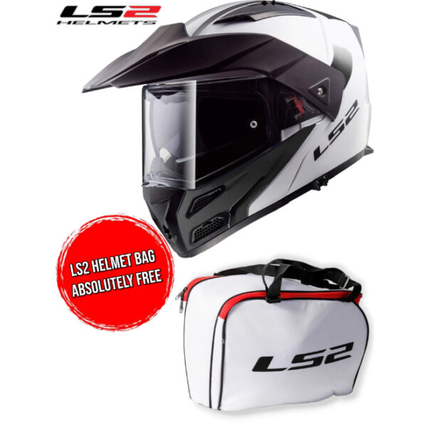 LS2-FF324 Metro Evo Rapid Matt White Black Helmet