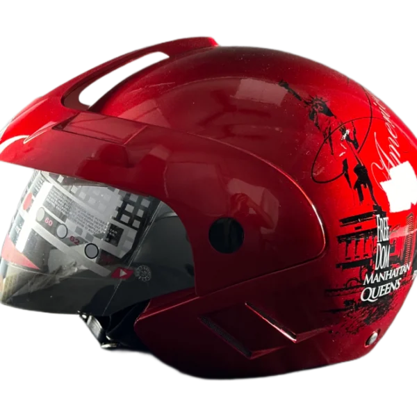 BF2 FF908 Graphic Gloss Red New York Helmet