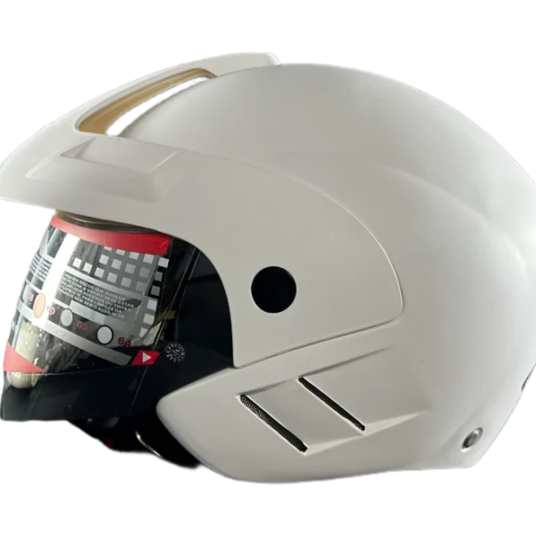 BF2 FF908 Plain Matt White Helmet