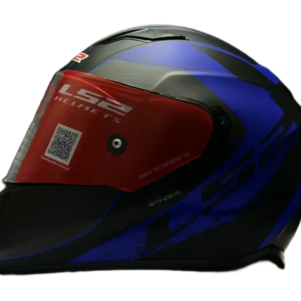 LS2 FF352 Rookie Iron Face Gloss Black Blue Helmet