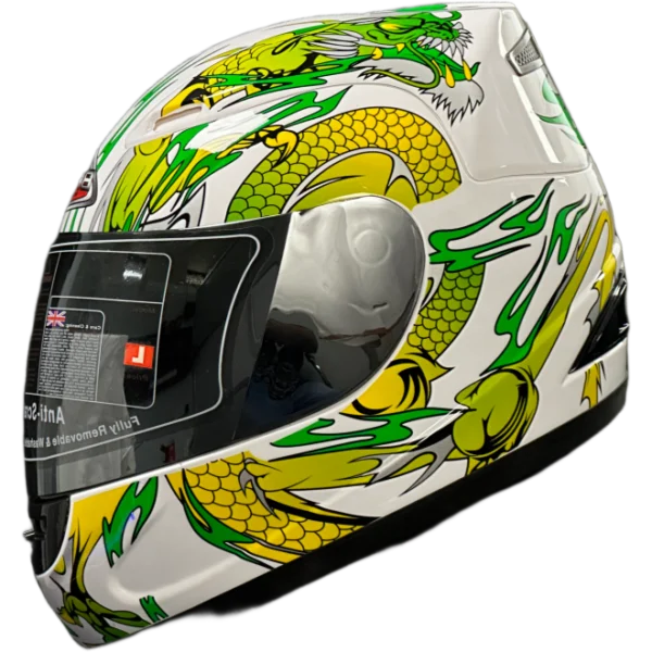 BF2 FF301 Dragon White Green Helmet