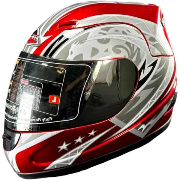 BF2 FF301 Gloss Red Star Arrow Helmet