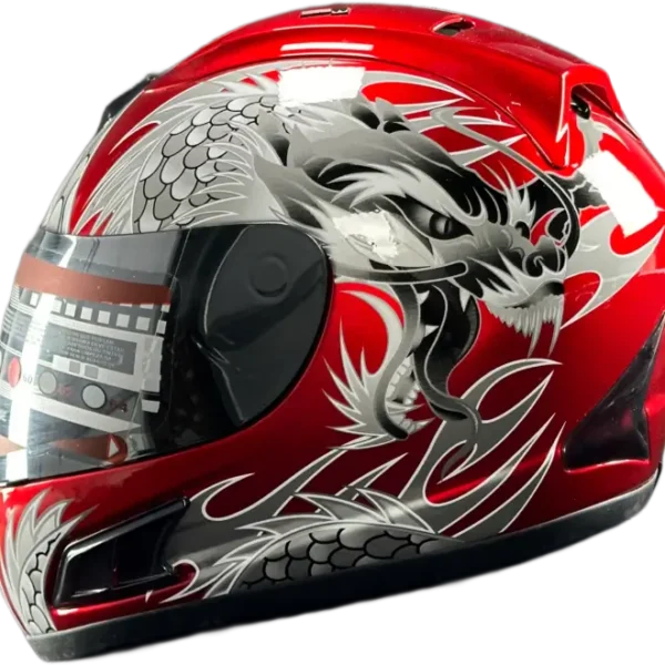 BF2 FF313 Flygon Gloss Red Silver Helmet