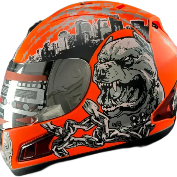 BF2 FF313 Bulldog Orange Matt Helmet
