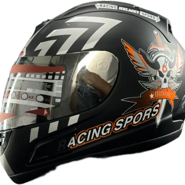 BF2 FF313 Racing Sport Matt Black Helmet