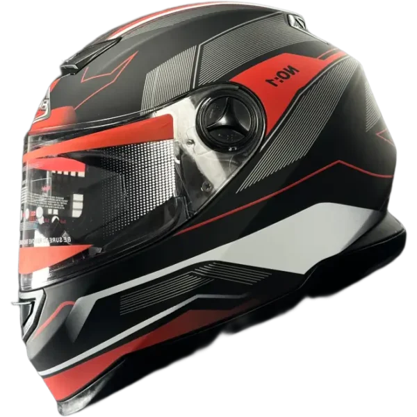 BF2 FF322 No. 1 Matt Red White Helmet