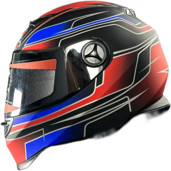 BF2 FF322 Lightening Red Blue Helmet