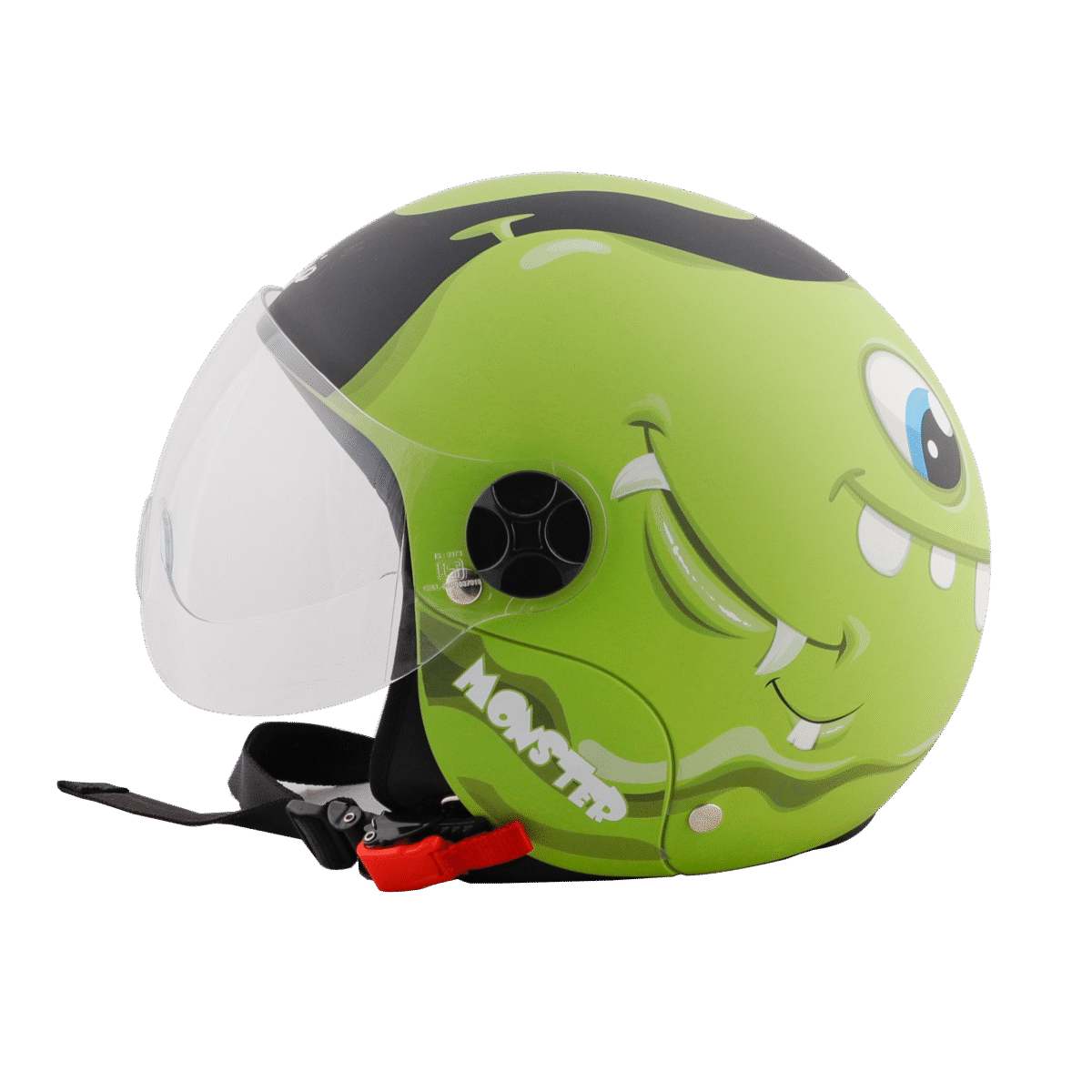 Steel Bird SBH 16 Skip Toad Open Face Gloss Yellow Green Helmet
