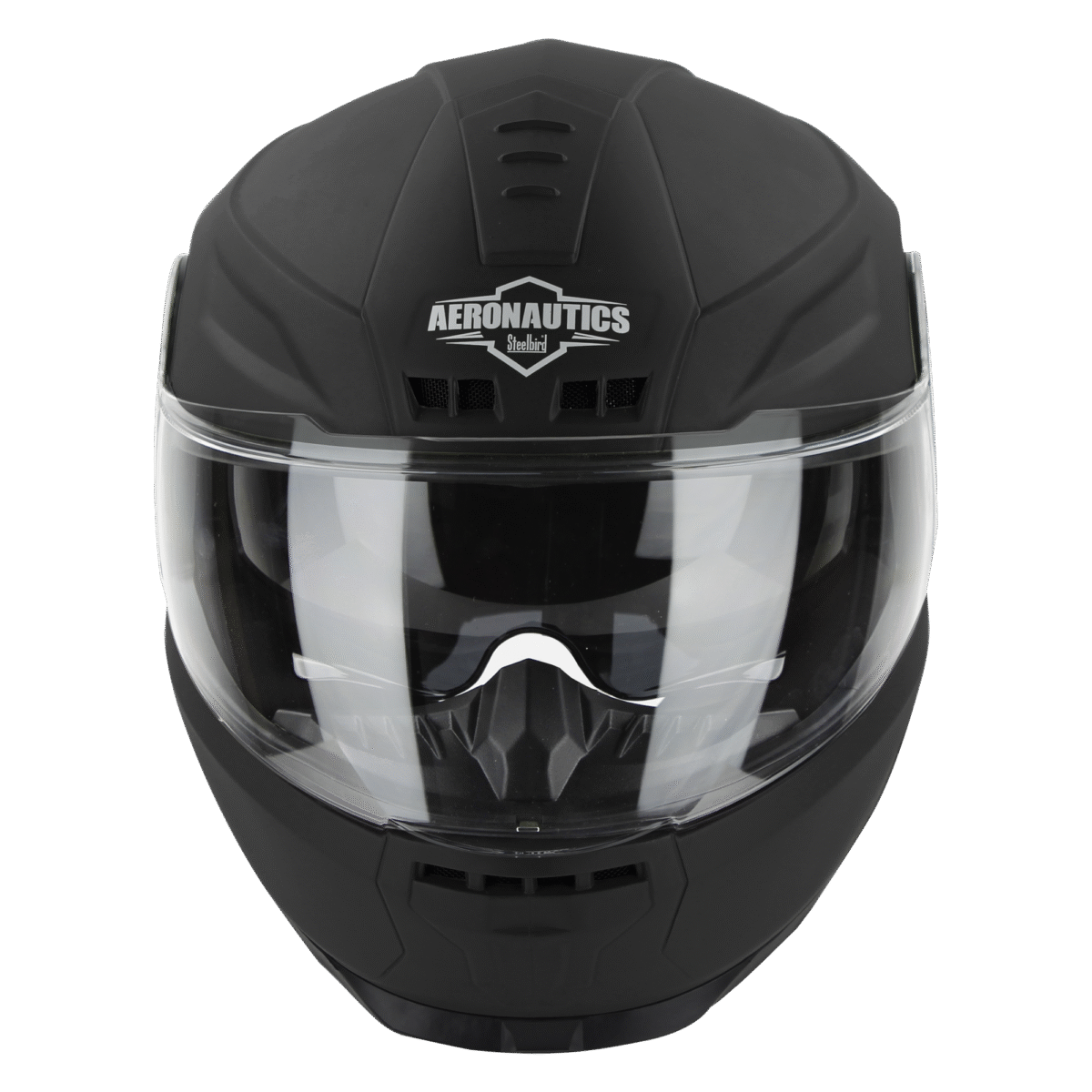 Steelbird SBH-40 Aeronautics Full Face Gloss Black Helmet (High End Interior) - Image 2