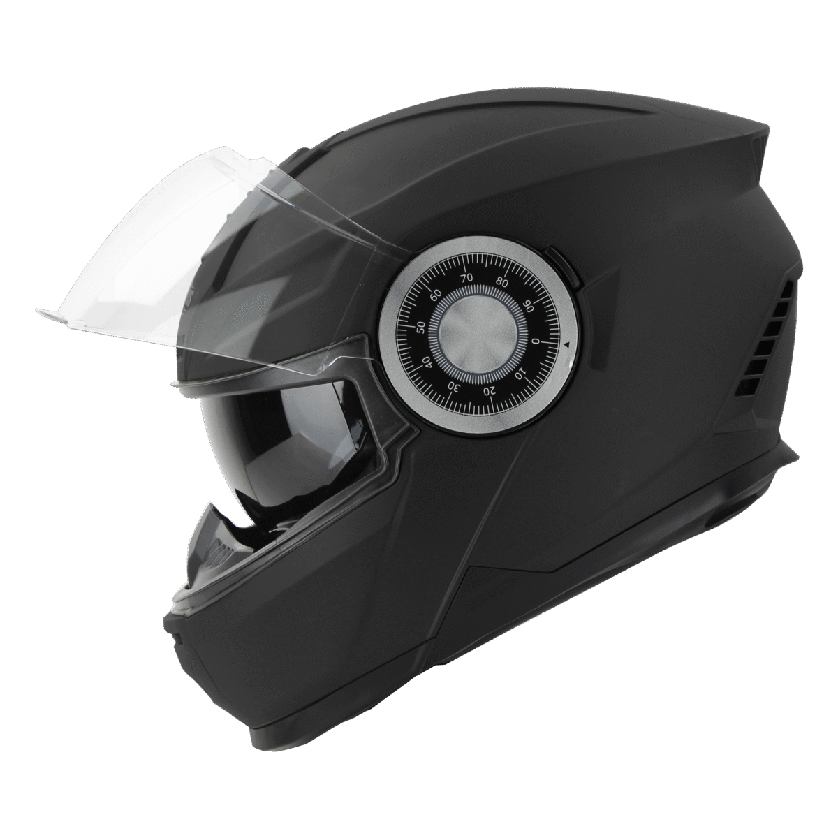 Steelbird SBH-40 Aeronautics Full Face Gloss Black Helmet (High End Interior) - Image 3