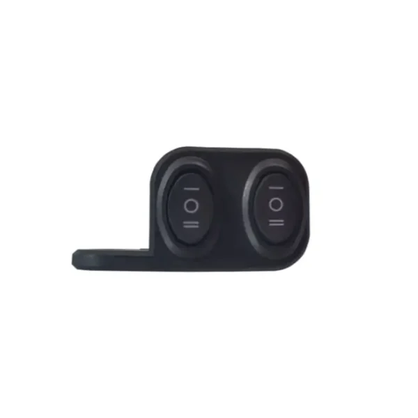 Dual 3 Way Switch Mirror Mount With LED