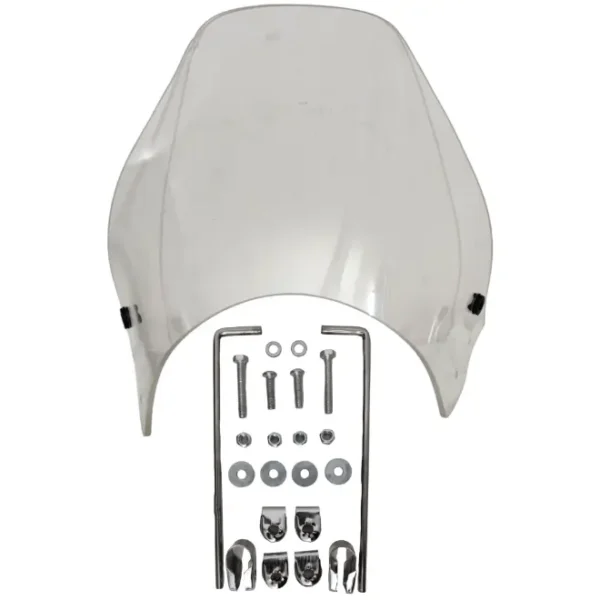 Himalayan/ Interceptor OEM Windshield Visor- Big with CNC Clamp- Clear