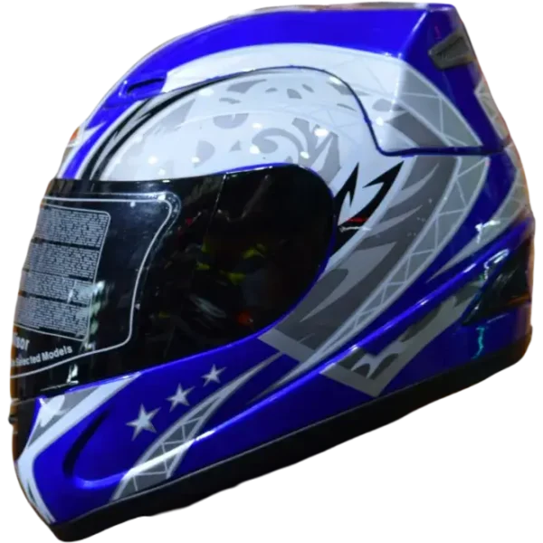 BF2 FF301 Gloss Blue Star Helmet