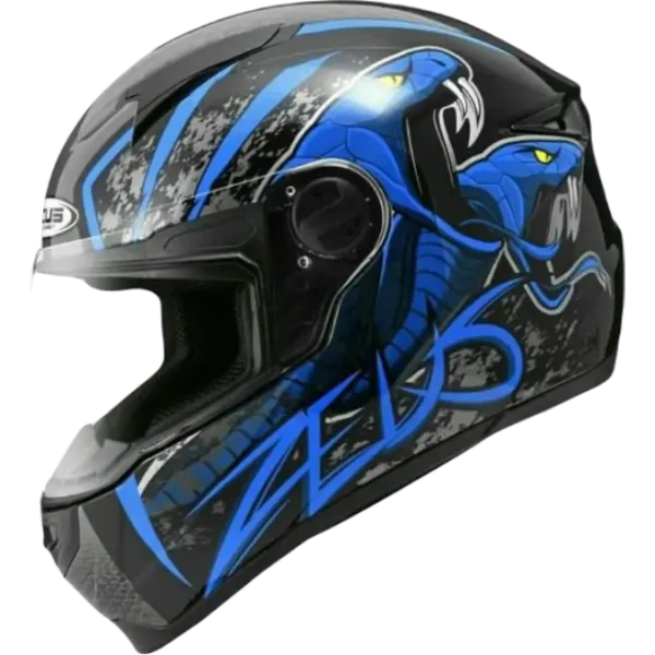 Zeus ZS-811 Matt Black AL48 Helmet Blue