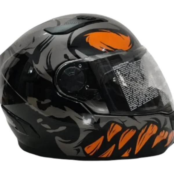 Zeus ZS-813 AN27 Helmet Black Orange