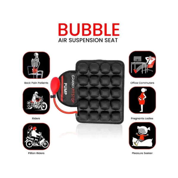 Grand PitStop Air Bubble Seat (Pillion with Pump)