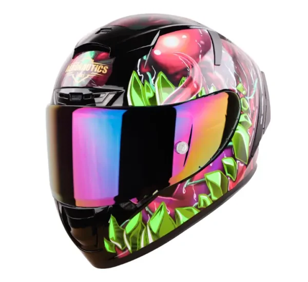 Steelbird Aeronautics SA-2 Fantasy Gloss Black Green Helmet