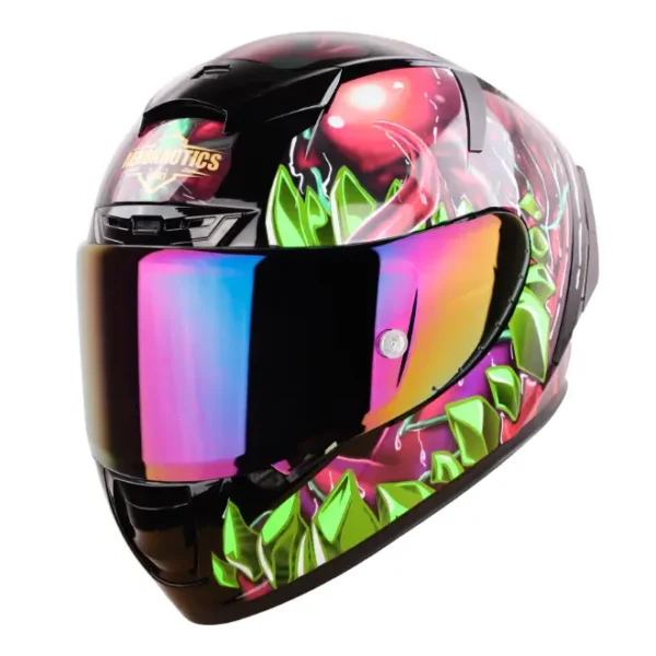 Steelbird Aeronautics SA-2 Fantasy Gloss Black Green Helmet