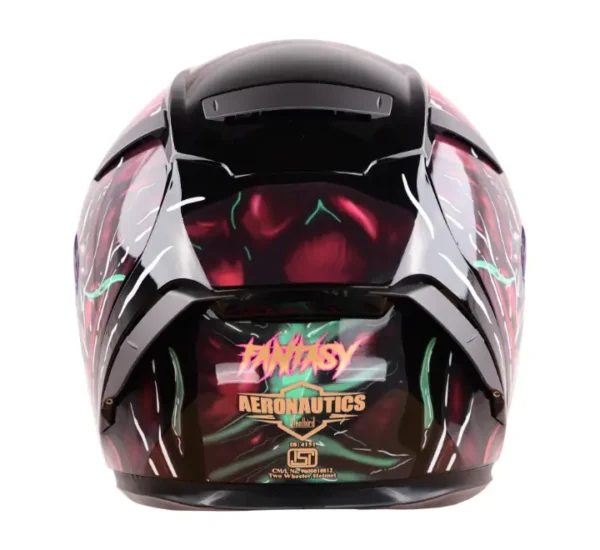 Steelbird Aeronautics SA-2 Fantasy Matt Black Grey Helmet - Image 5