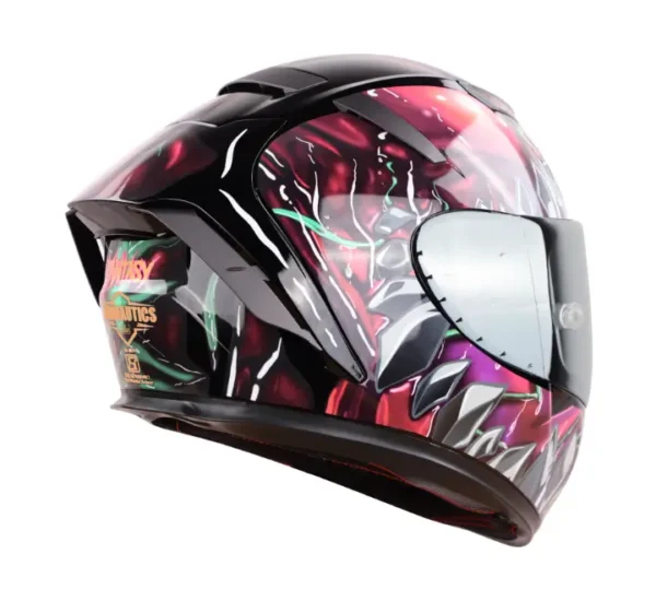 Steelbird Aeronautics SA-2 Fantasy Matt Black Grey Helmet - Image 3