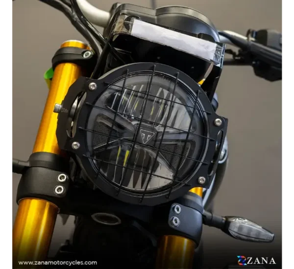 Zana Headlight Grill Black Triumph Speed400/Scrambler400x (ZI-8371) - Image 3