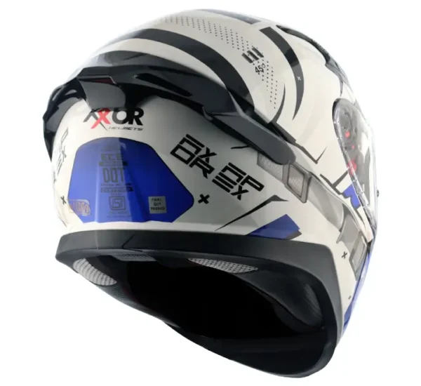 Axor Apex Hex 2 White/ M.Blue Helmet - Image 3