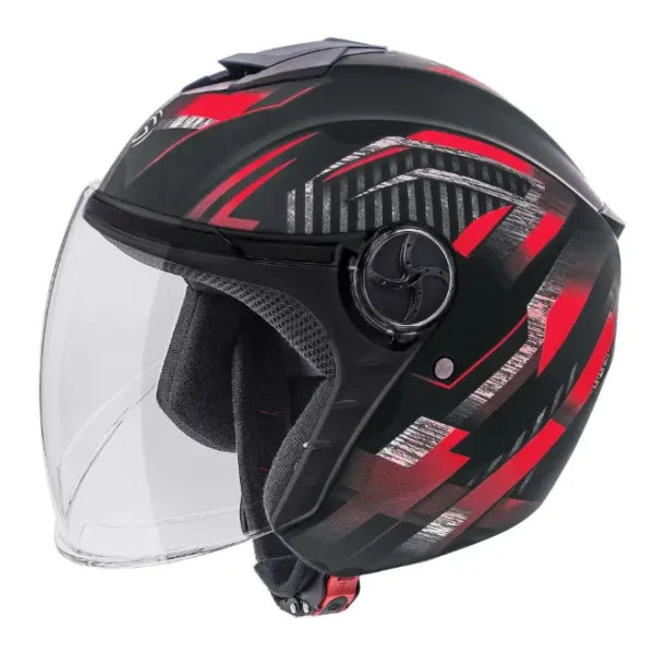 Gliders City DX- D2 Gloss Black / Red Helmet
