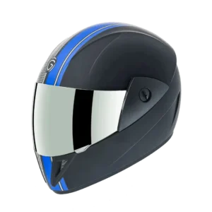 Gliders Jazz DX D10 Matt Black / Blue Helmet