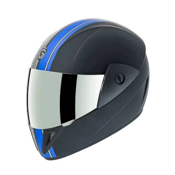 Gliders Jazz DX D10 Matt Black / Blue Helmet