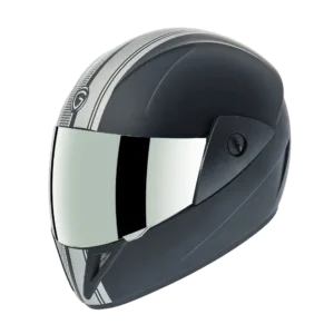 Gliders Jazz DX D10 Gloss Black / Silver Helmet