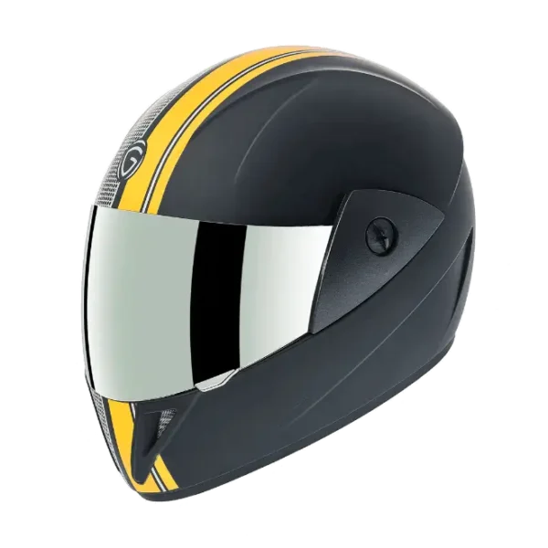 Gliders Jazz DX D10 Gloss Black / Yellow Helmet