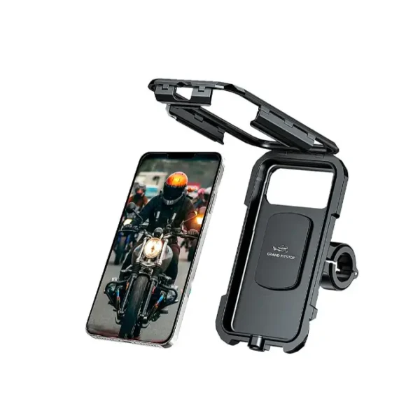 Grand PitStop Fully Waterproof Mobile Holder Without Charger - Black