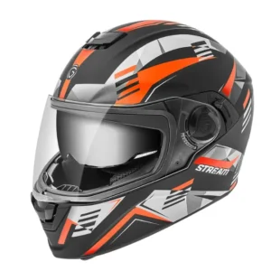 Gliders Stream- D2 Dual Visor Matt Black / Fluro Orange