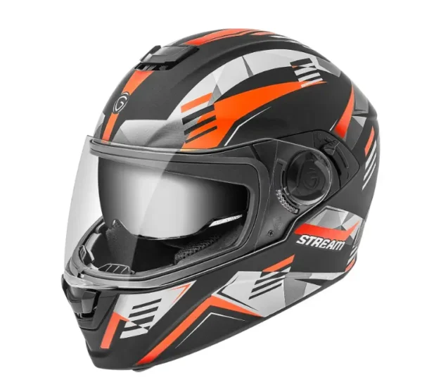 Gliders Stream- D2 Dual Visor Matt Black / Fluro Orange