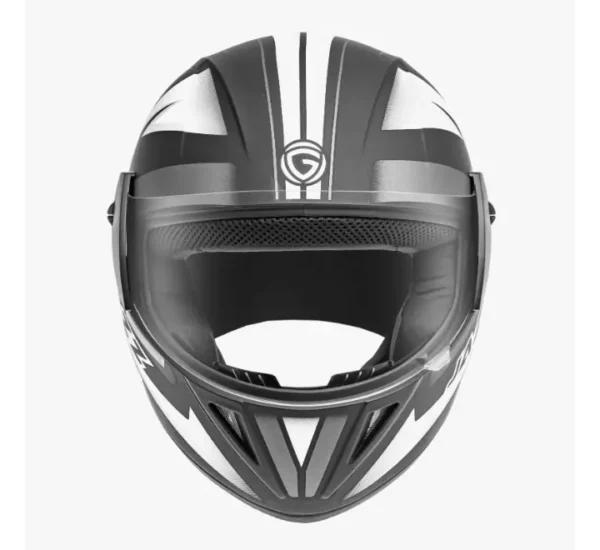 Gliders Jazz DX D9 Gloss Black / Silver Helmet - Image 3