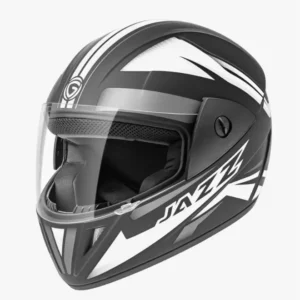 Gliders Jazz DX D9 Matt Black / Silver Helmet
