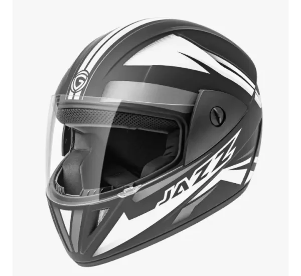 Gliders Jazz DX D9 Gloss Black / Silver Helmet