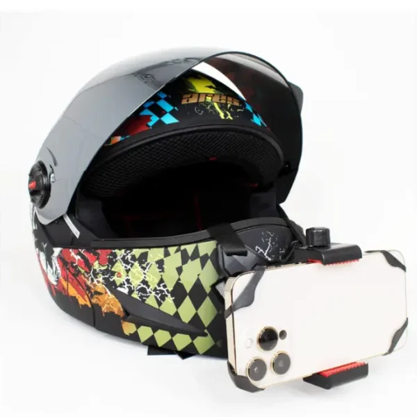 Action Pro Helmet Chin Mount Strap Set Compatible with All Smartphones