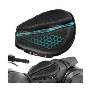 GrandPitstop Motorcycle Honeycomb Air Gel Seat Cushion - Universal Fit & Breathable Design