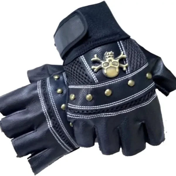 Skull Half Gloves