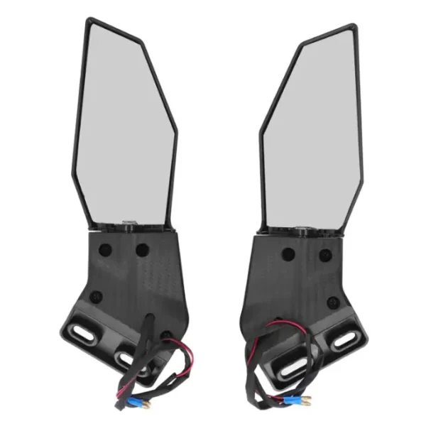 ProTaper Fairing Rear View Mirror Carbon Finish With Backlight Wing Style (Set of 2)
