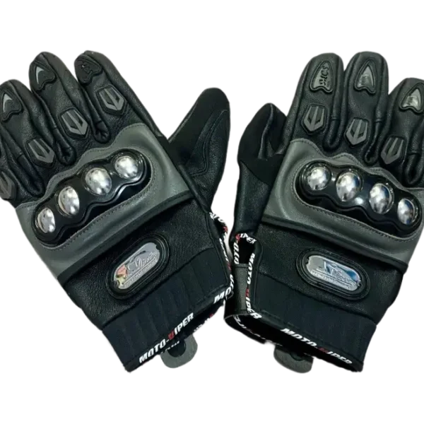 Probiker  Leather Steel Knuckle Motorcycle Gloves