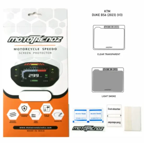 MotoTrendz Motorcycle Speedo Screen Protector – KTM DUKE 250 / 390 GEN 3 / HUSQVARNA VITPILEN 250 / 401